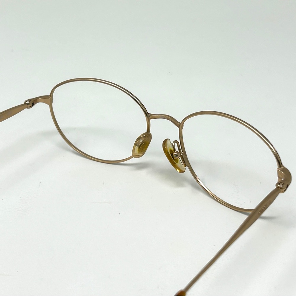 Vintage GUCCI GG2293 DR4 55 [] 18 135 tortoise Gold Eyeglassses Frame Only Italy - Picture 5 of 16